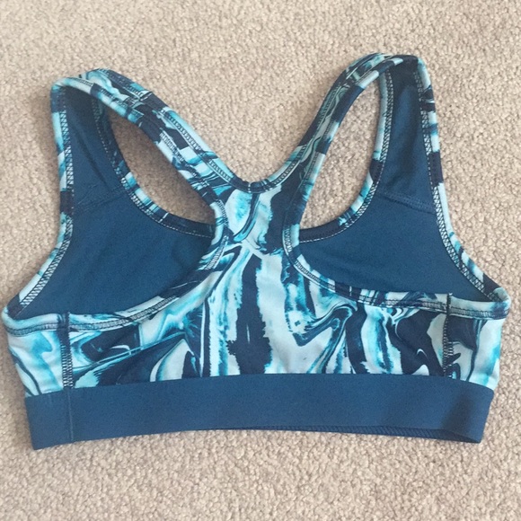 Nike blue marbled sports top - Picture 2 of 2